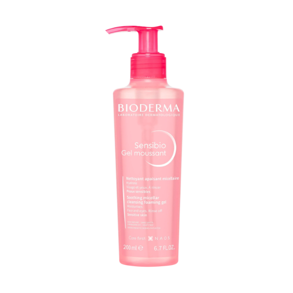 miapelle, mia pelle, bioderma, sensibio, foaming gel pump 200ml